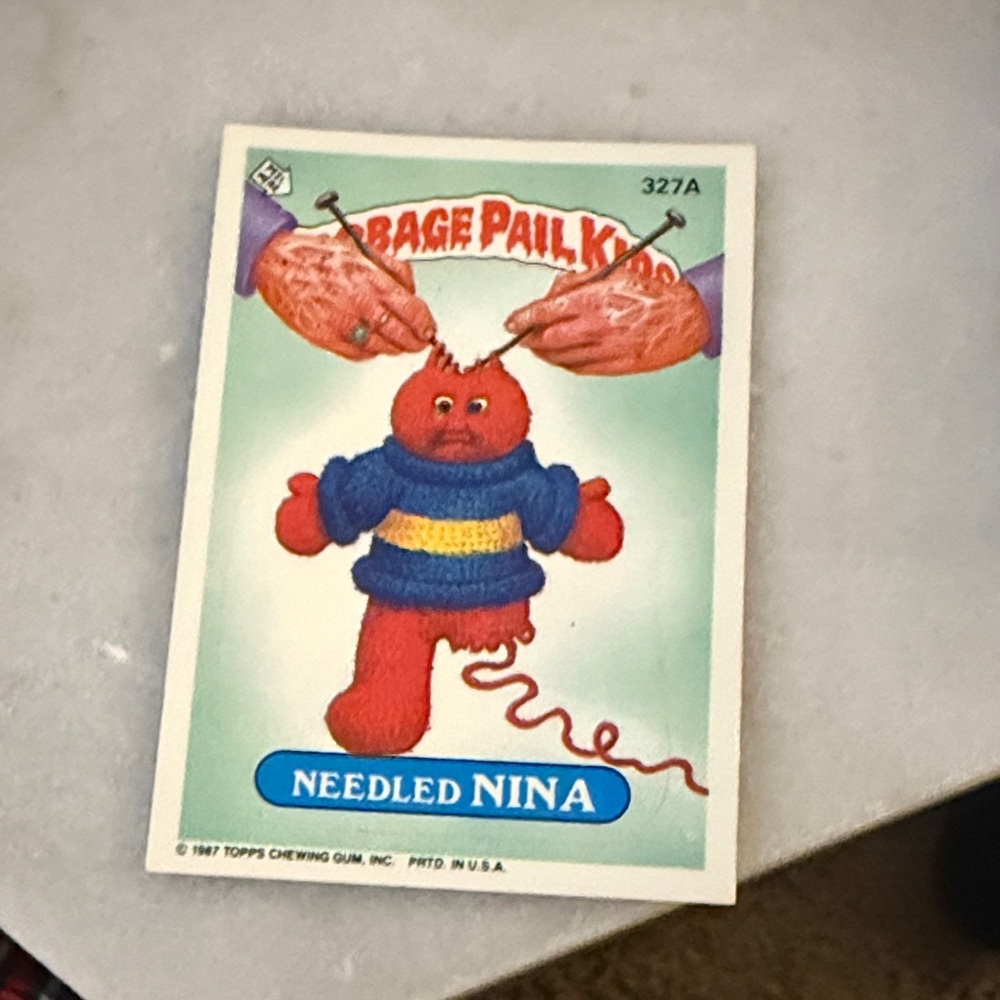Garbage Pail Kids Needled Nina Card